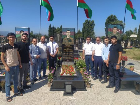 Taleh Qaraşov şəhid ailələrinə daim öz dəstəyini göstərir