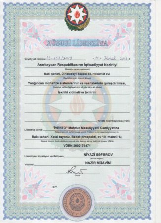 İvento şirkəti olaraq bütün görülən işlərə zəmanət veririk!