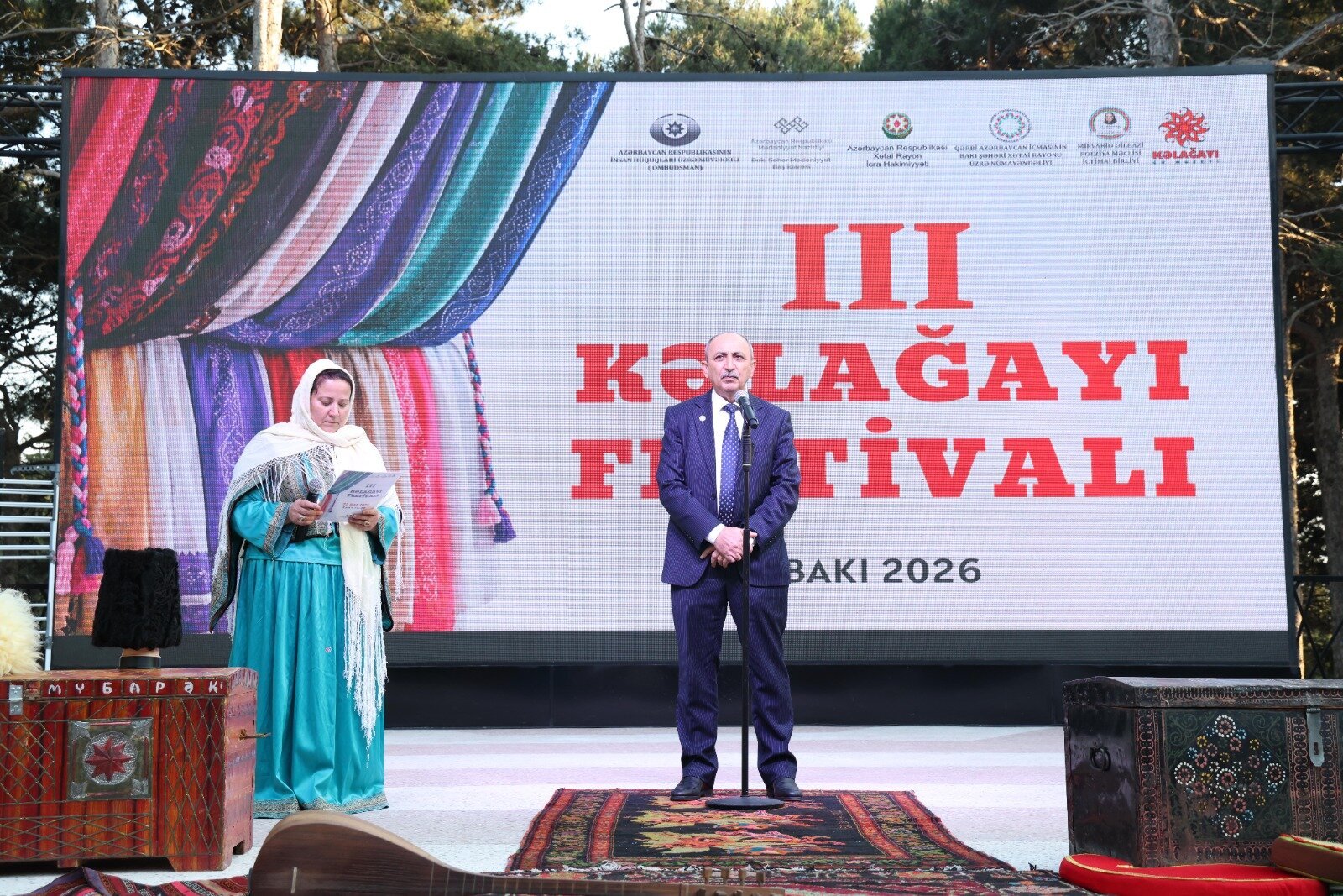 Xətai rayonunda III Kəlağayı Festivalı təşkil olunub - Video