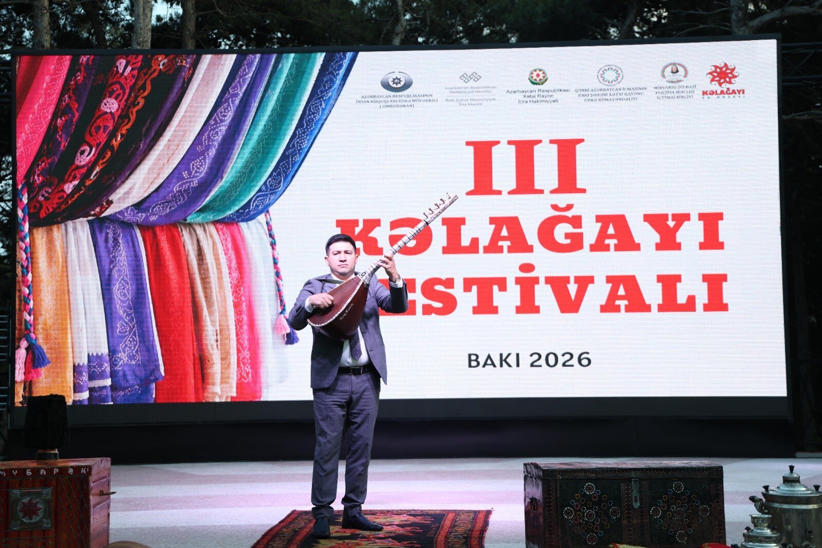 Xətai rayonunda III Kəlağayı Festivalı təşkil olunub - Video