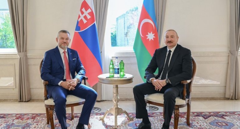 Şuşada Azərbaycan və Slovakiya prezidentlərinin təkbətək görüşü olub
