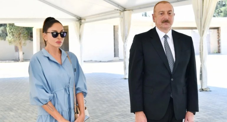 Prezident və birinci xanım Şamaxıda